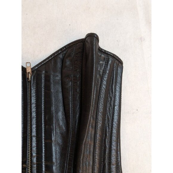 Northbound Leather Sweetheart Corset Zip Lace Up/zipper Womens 24 (6284) - Picture 13 of 16